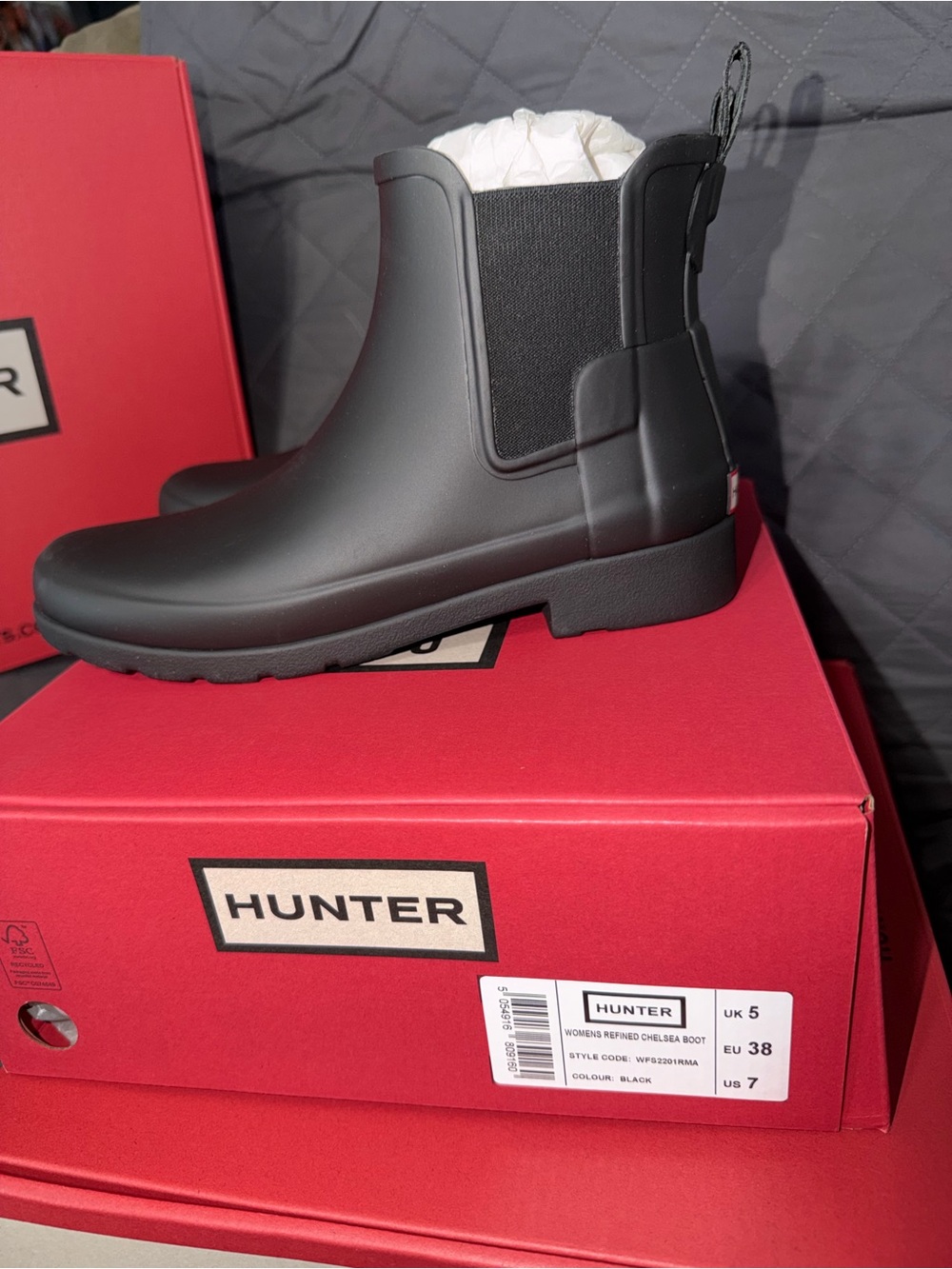 Hunter Black Women's Chelsea Boots